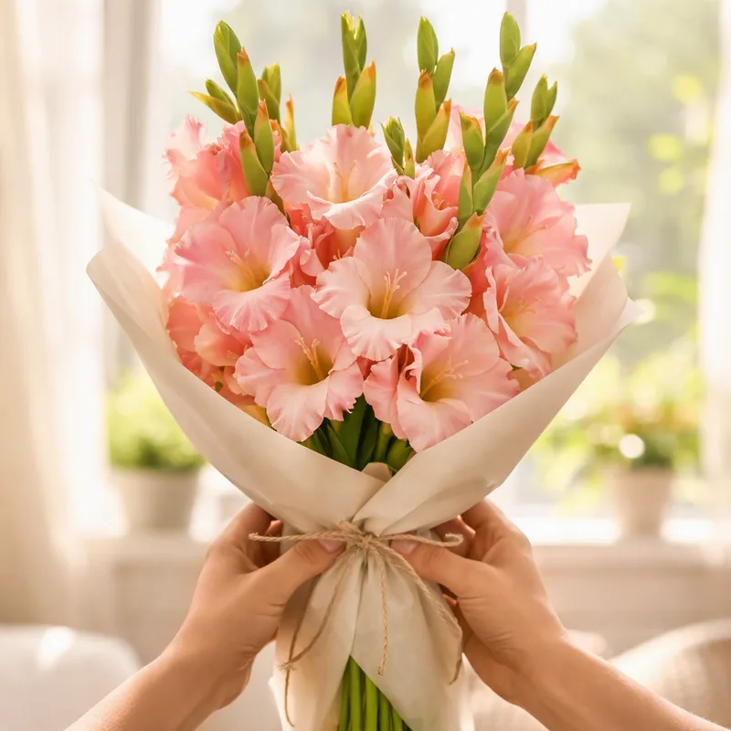 Glaïeul - rose - image 3