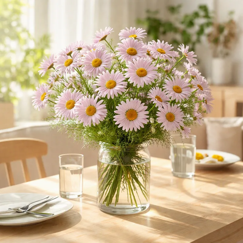 Marguerite des prés - rose - image 2