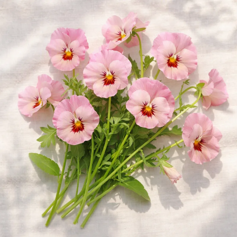 Pensée - rose - image 4