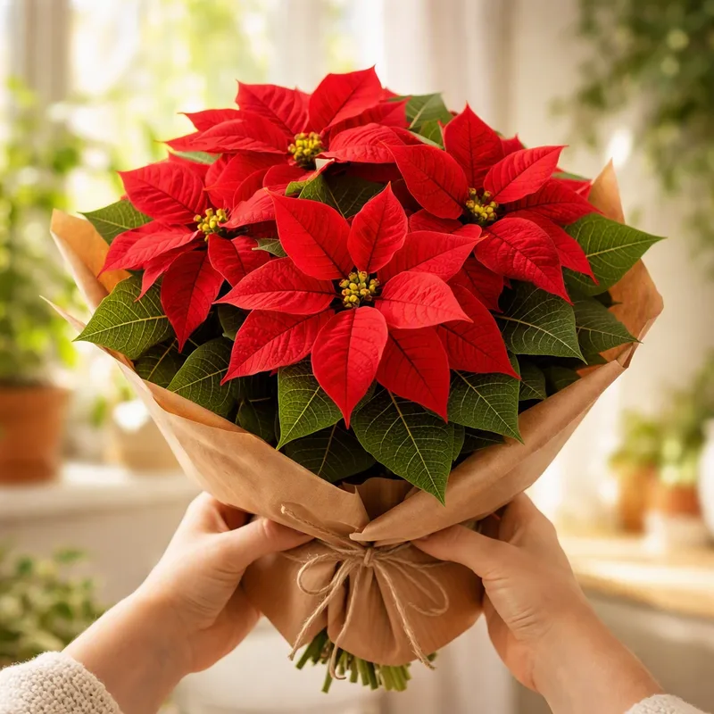 Poinsettia - rouge - image 3