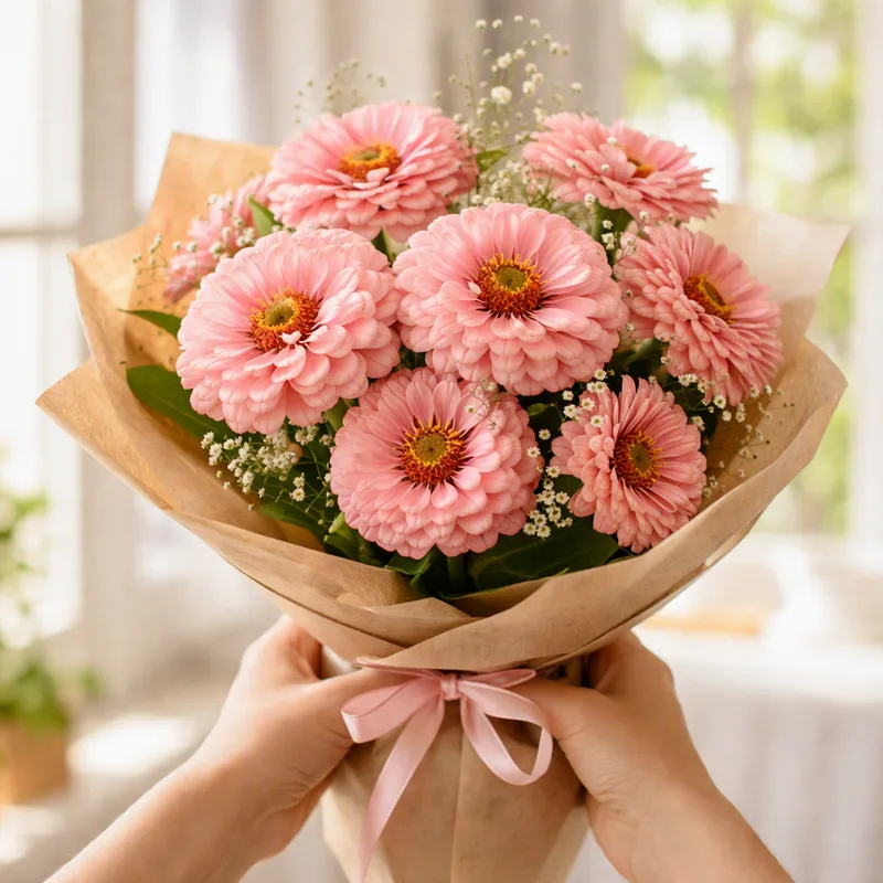 Zinnia - rose - image 3